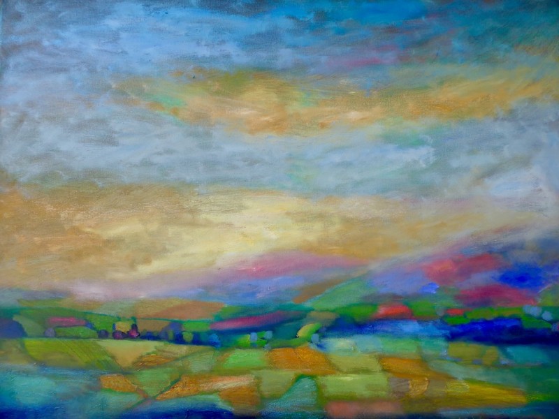 herbsttal 2023  o  l auf leinwannd    50 cm x cm