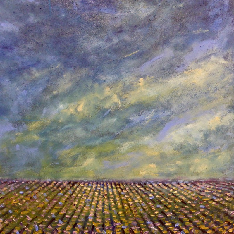ohne Titel 2019  O  l auf Leinwand  80 cm X 80 cm  2 
