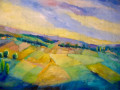 schoene aussicht 2026  oel auf leinwand  80 cm x cm
