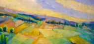 schoene aussicht 2026  oel auf leinwand  80 cm x cm