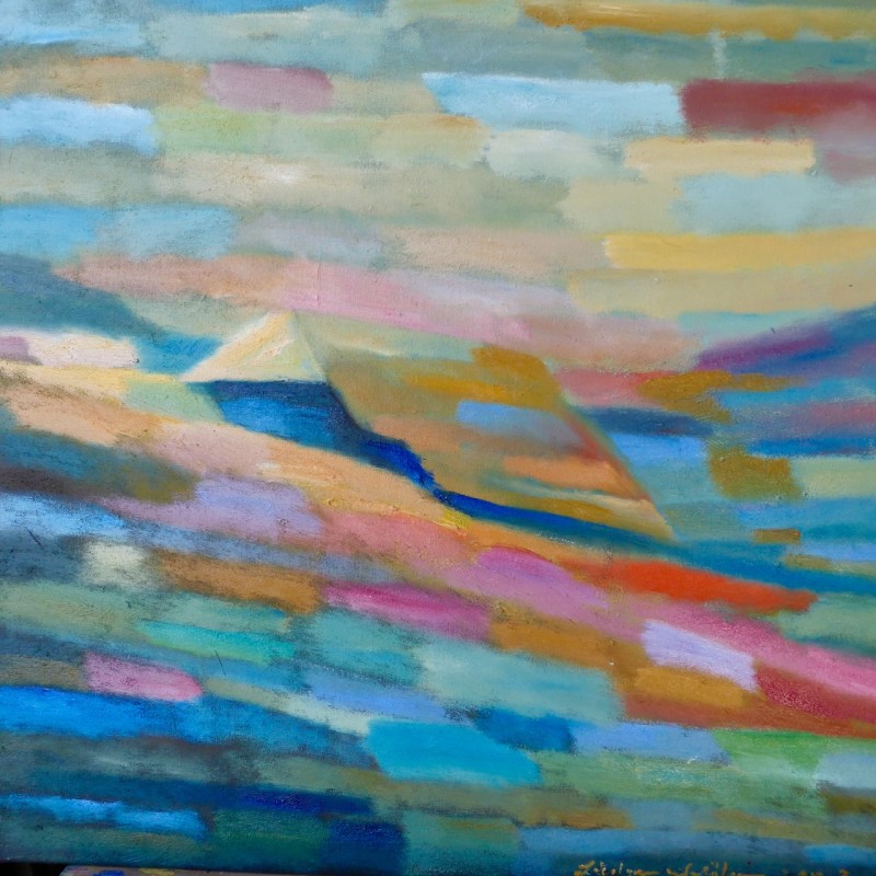 sonnenaufgang 2023  o  l auf leinwand             cm x cm