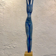 o t. 2020  walnussholz farbig gefasst  cm