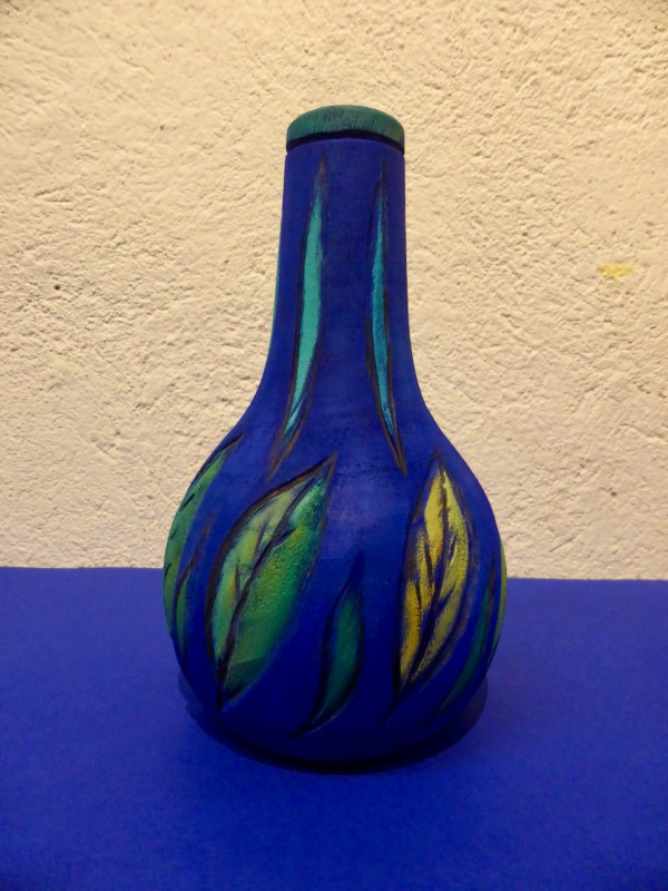 vase 2025  holz farbig gefasst  cm